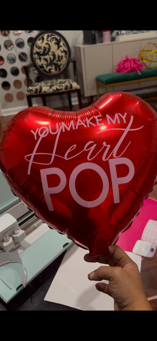 Custom Vinyl on Balloons
