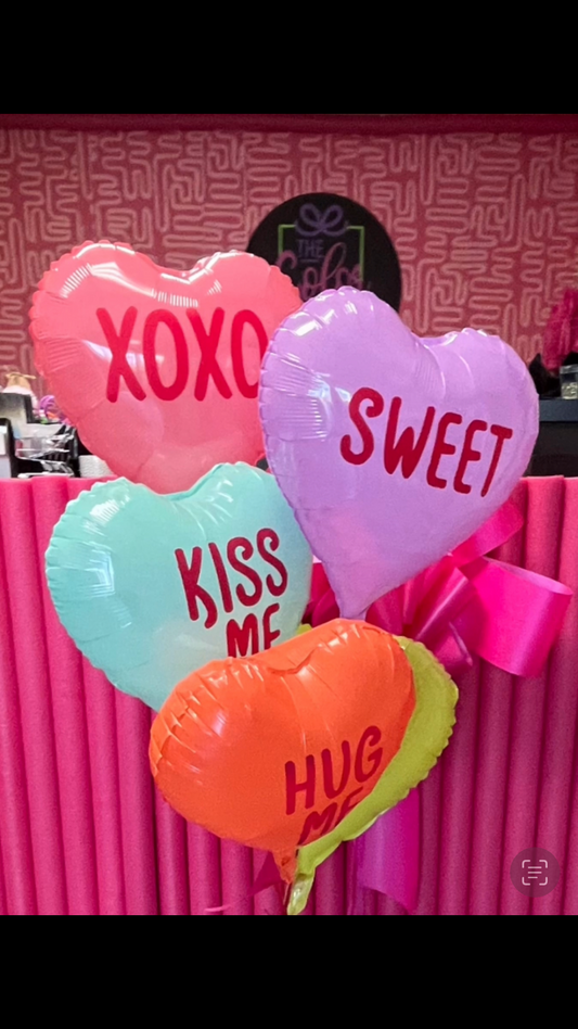 Candy Heart Balloon Bouquet