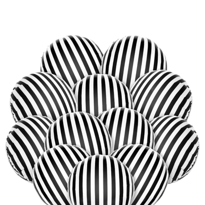 Black & White Stripe Balloon